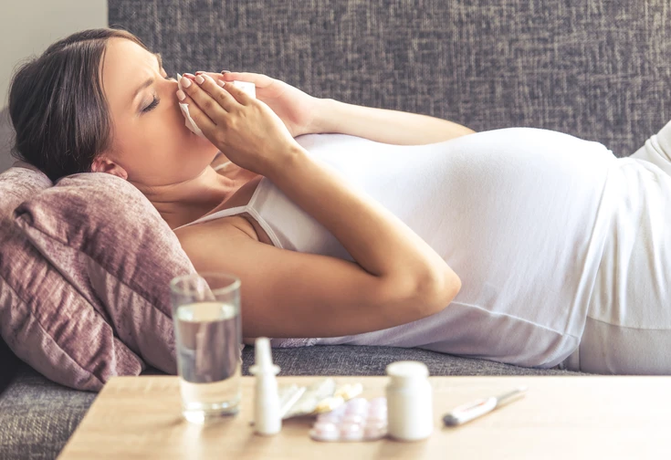 คุณแม่เป็นหวัดบ่อยตอนตั้งครรภ์และกินยาแก้แพ้บ่อย มีผลข้างเคียงต่อลูกในท้องหรือไม่